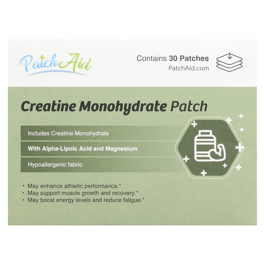 PatchAid, Creatine Monohydrate Patch, 30 Patches - Image 1