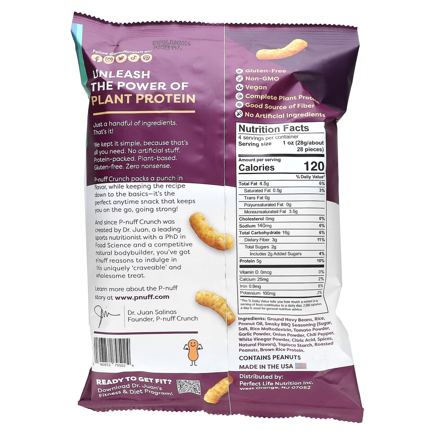 P-Nuff, Crunch, Crunchy Puffs, Barbeque, 4 oz (113 g) - Image 2