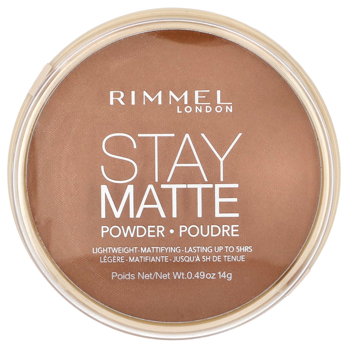 Rimmel London, Stay Matte, Lightweight-Mattifying Powder, 025 Toffee, 0.49 oz (14 g) - Image 1