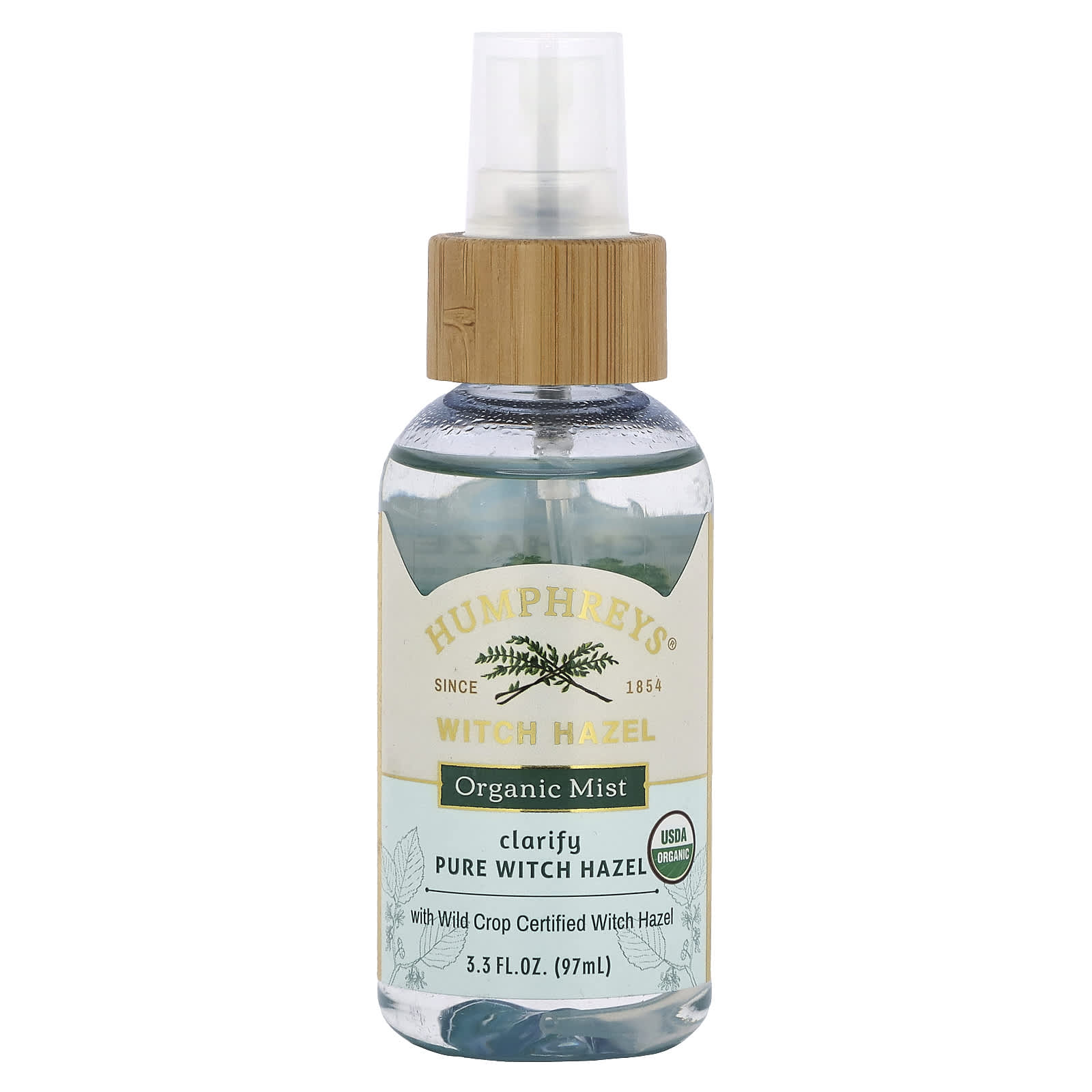 Soothe & Clarify with Humphreys Organic Witch Hazel Mist, 3.3 fl oz - Image 1