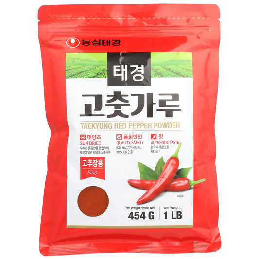 Nongshim, Taekyung Red Pepper Powder, Fine, 454 g - Image 1