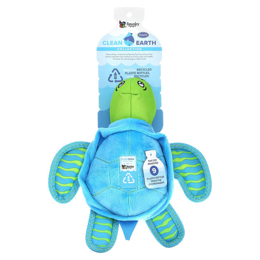 Spunky Pup, Clean Earth Collection, Large Turtle , 1 Toy - Image 1