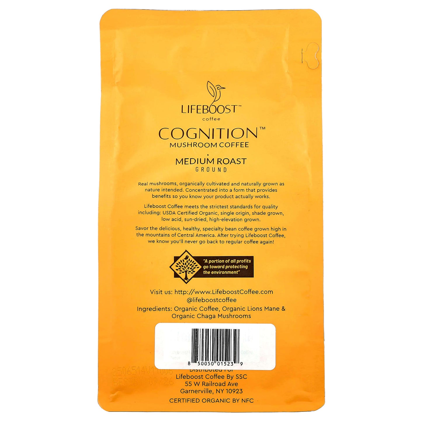 Lifeboost, Cognition™, Mushrooms + Coffee, Ground, Medium Roast, 12 oz (340 g) - Image 2
