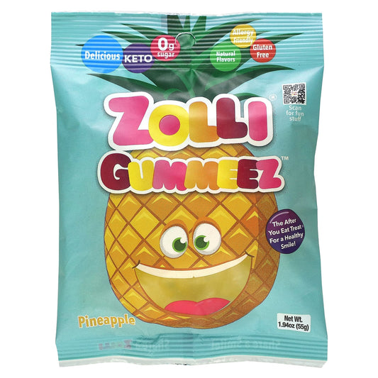 Zollipops, Zolli Gummeez, Pineapple, 1.94 oz (55 g) - Image 1
