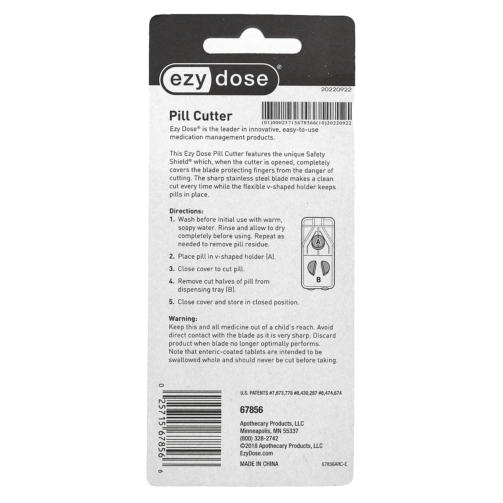 Ezy Dose Safety Shield Pill Cutter for Easy Medication Management - Image 2