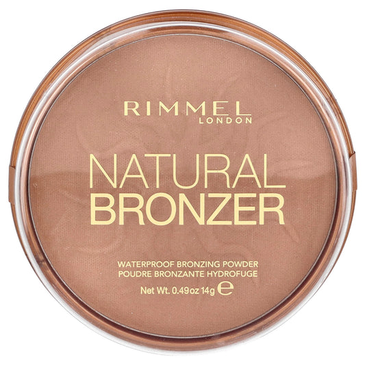 Rimmel London, Natural Bronzer, Waterproof Bronzing Powder, 022 Sun Bronze, 0.49 oz (14 g) - Image 1