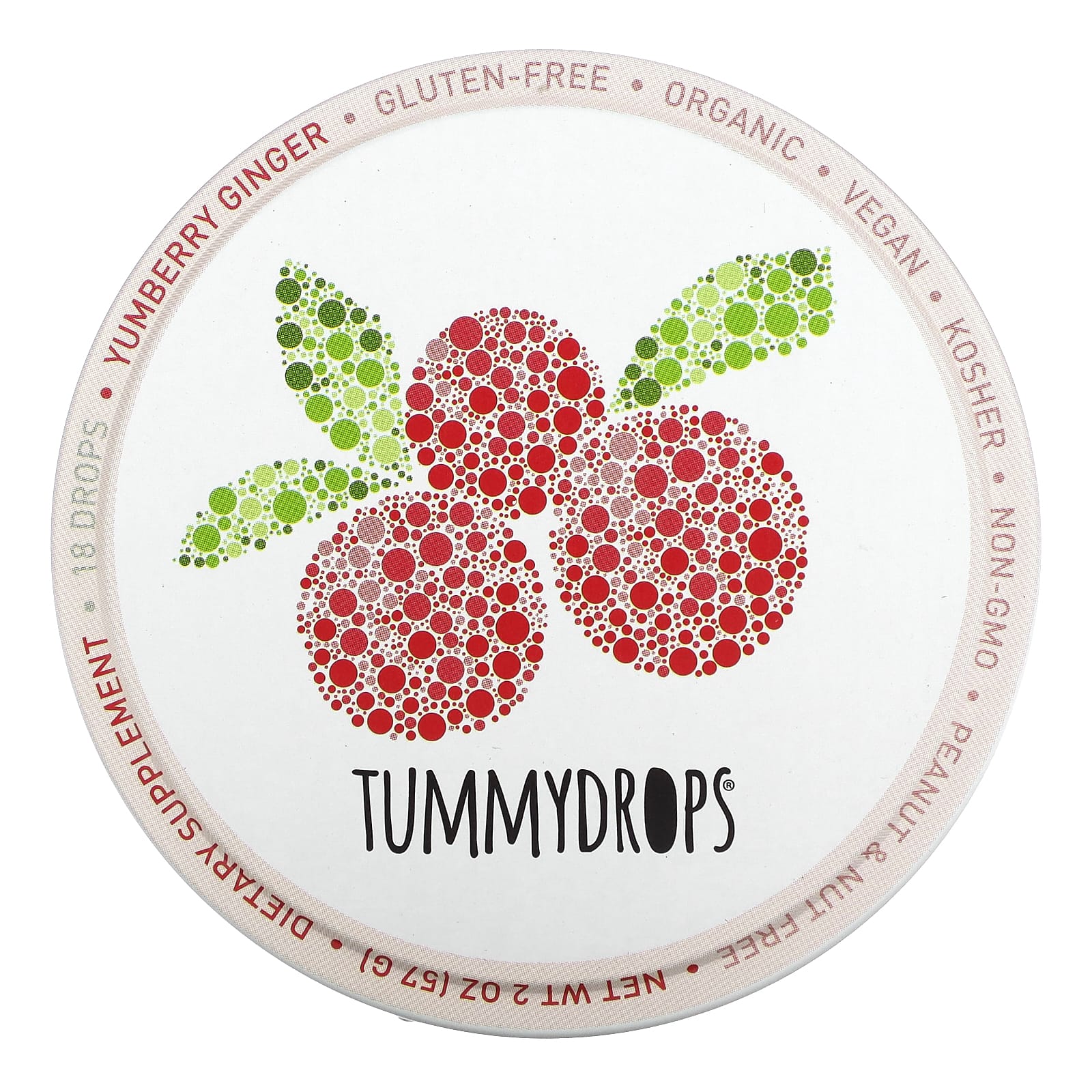 Tummydrops, Yumberry Ginger, 18 Drops - Image 1