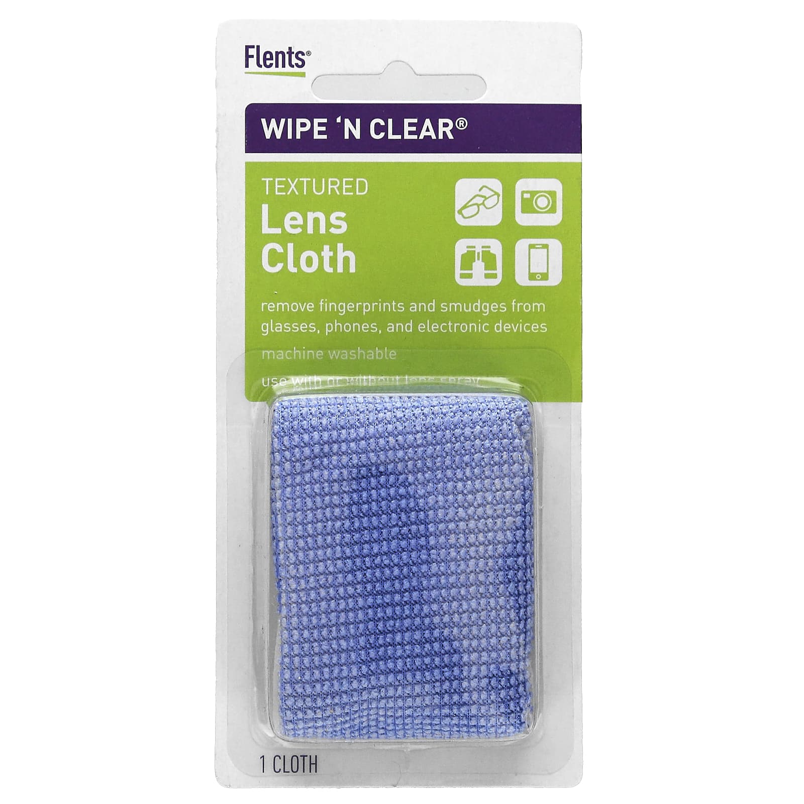 Microfiber Lens Cleaning Cloth by Flents - Safe & Effective - Image 1