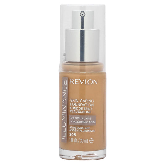 Revlon, Illuminance, Skin-Caring Foundation, 305 Medium Sand, 1 fl oz (30 ml) - Image 1