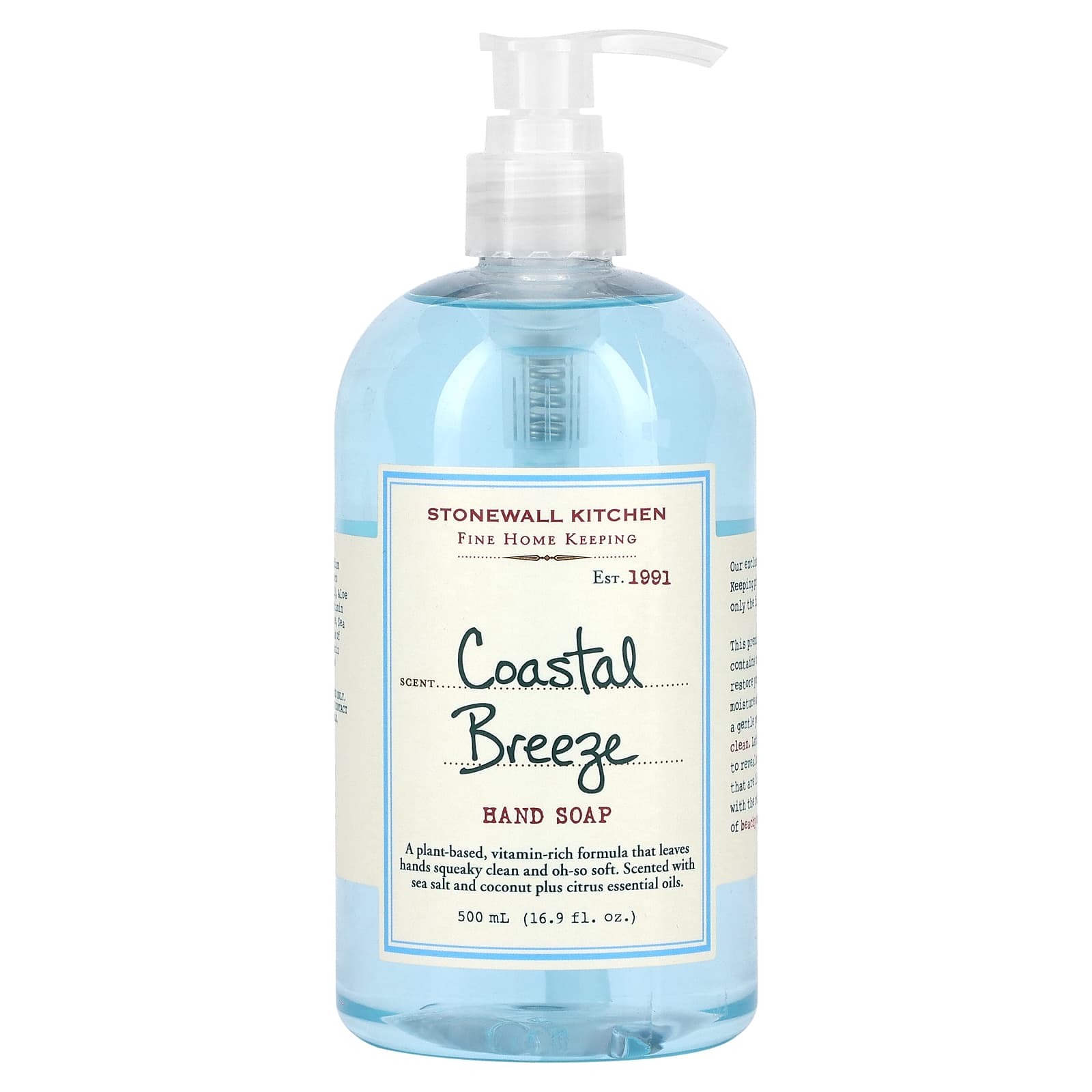 Stonewall Kitchen, Hand Soap, Coastal Breeze, 16.9 fl oz (500 ml) - Image 1