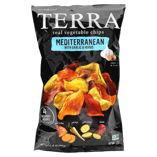 Terra, Real Vegetable Chips, Mediterranean With Garlic & Herbs, 6.8 oz (192 g) - Image 1