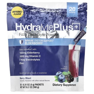 Hydrate & Boost Immunity with Hydralyte Plus+, Berry Blast, 20 Packets