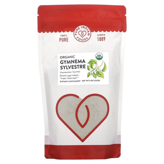 Pure Indian Foods, Organic Gymnema Sylvestre, 8 oz (227 g) - Image 1