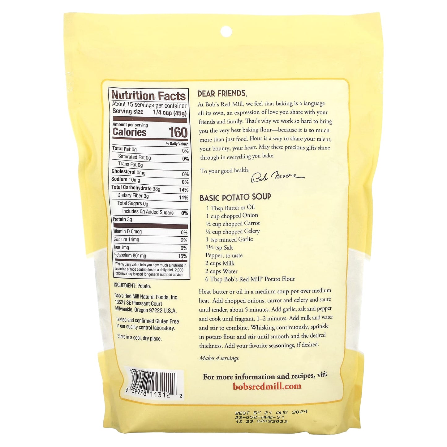 Super-Fine Potato Flour by Bob's Red Mill - Gluten-Free, Non-GMO - Image 2