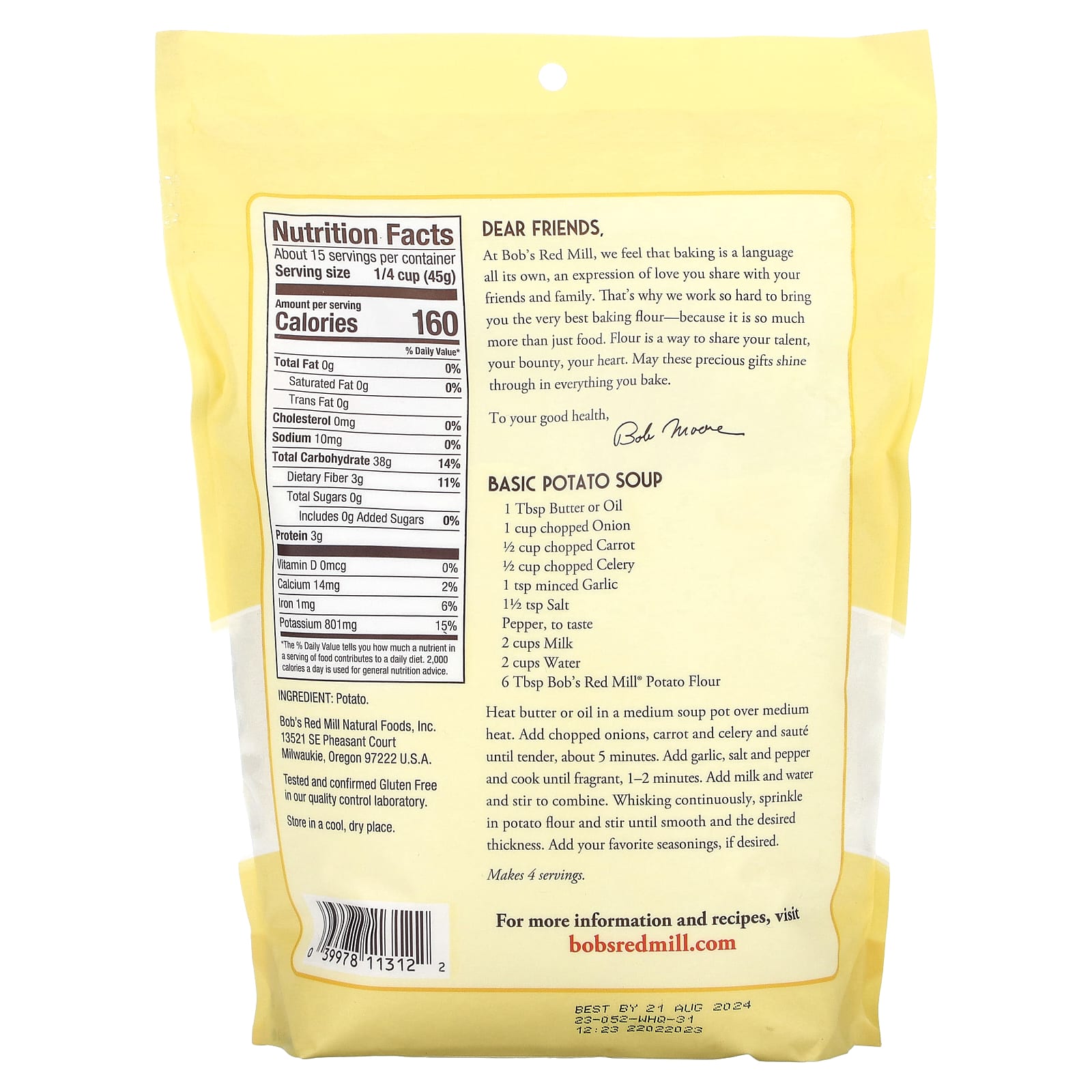Super-Fine Potato Flour by Bob's Red Mill - Gluten-Free, Non-GMO - Image 2