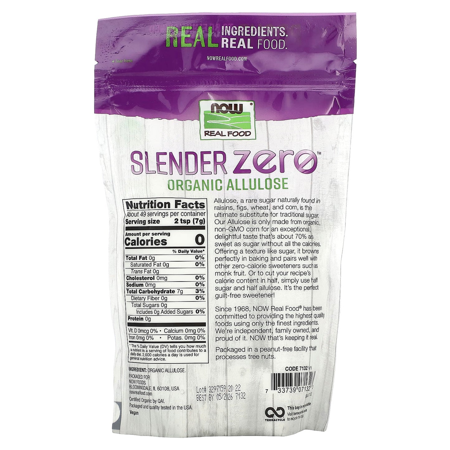NOW Foods, Slender Zero, Organic Allulose, 12 oz (340 g) - Image 2