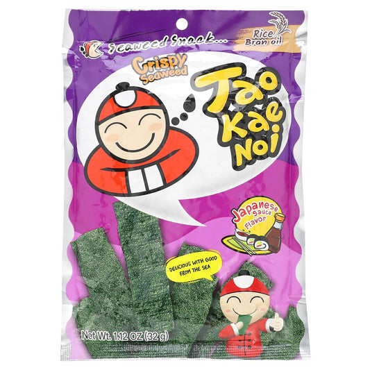 Tao Kae Noi, Crispy Seaweed Snack, Japanese Sauce, 1.12 oz (32 g) - Image 1
