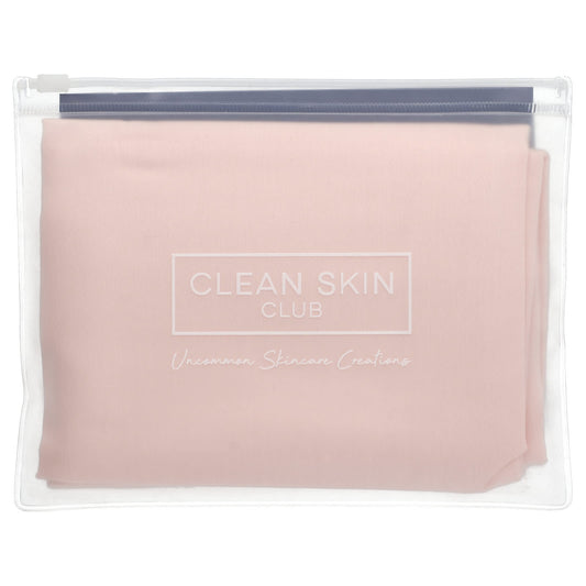 Blush Pink Silver Ion Pillowcase for Clean Sleep by Clean Skin Club - Image 1