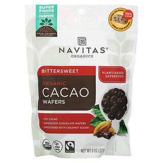 Organic Bittersweet Cacao Wafers | Non-GMO & Vegan