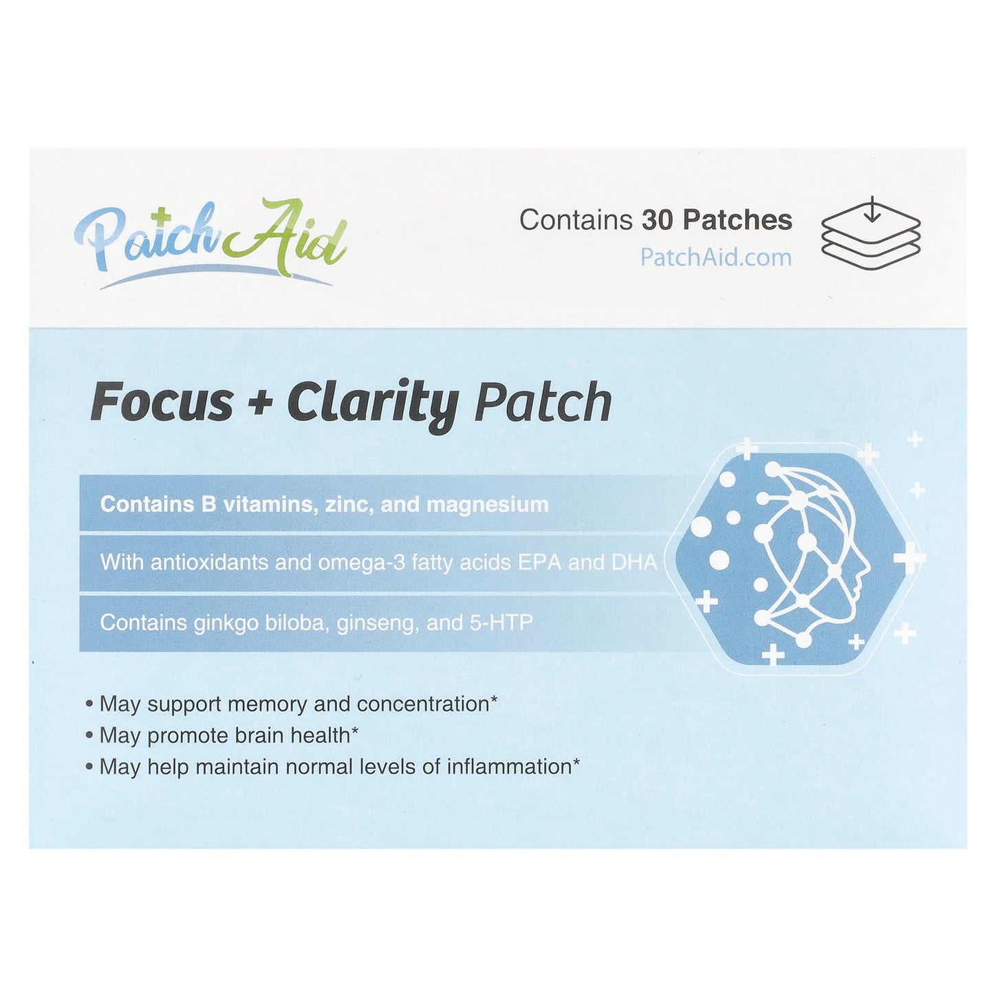 PatchAid, Focus + Clarity Patch , 30 Patches - Image 1