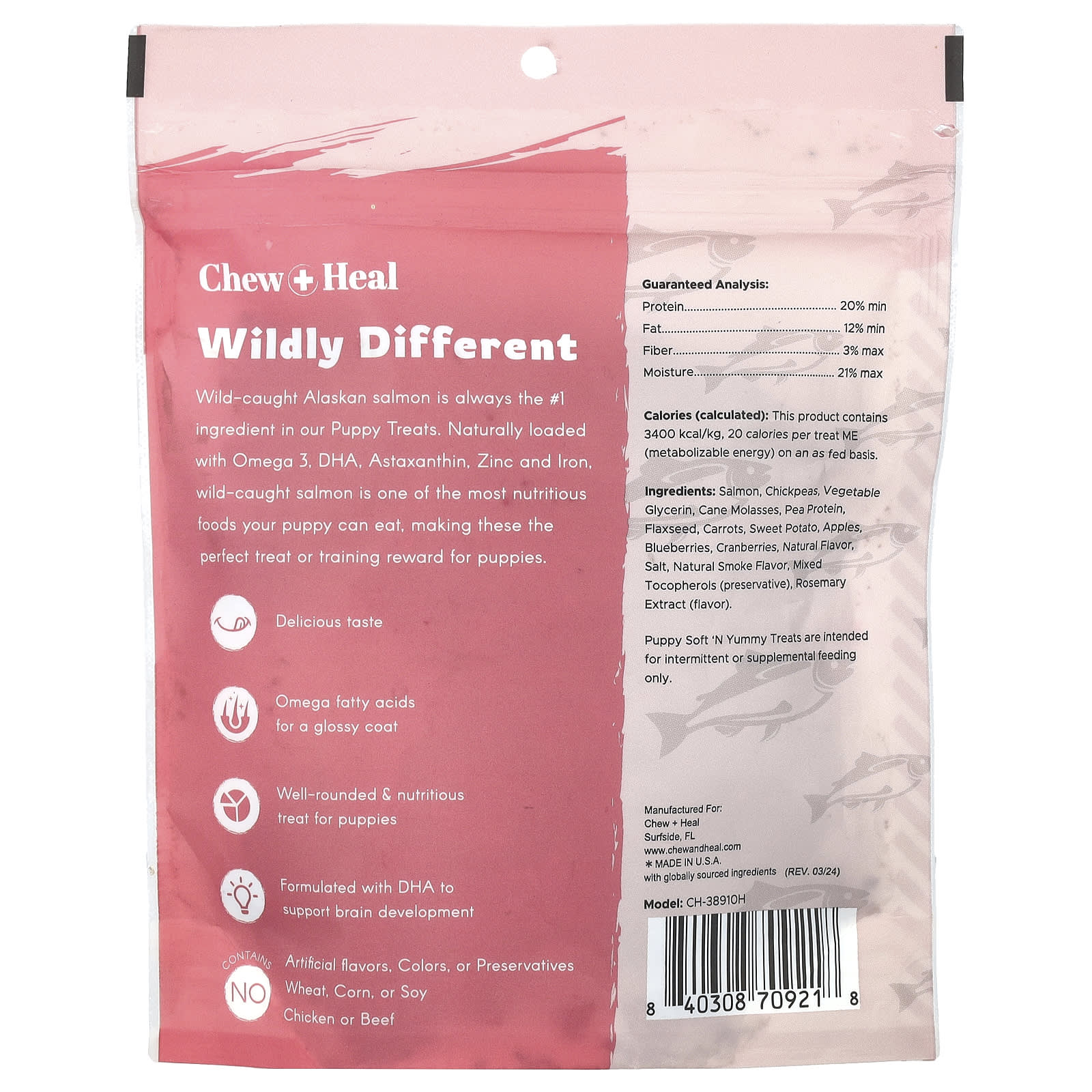 Salmon Puppy Treats for Brain Development & Coat Health - Image 2