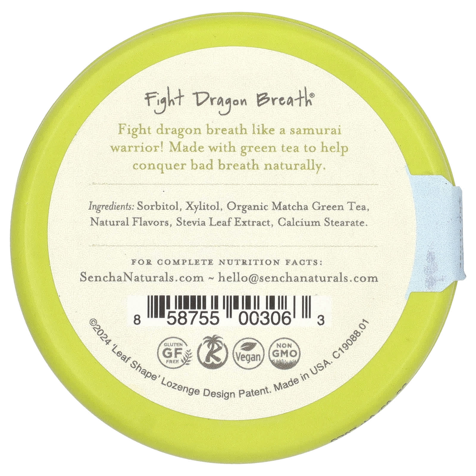Sencha Naturals, Green Tea Mints, Blueberry Mint, 1.2 oz (35 g) - Image 2