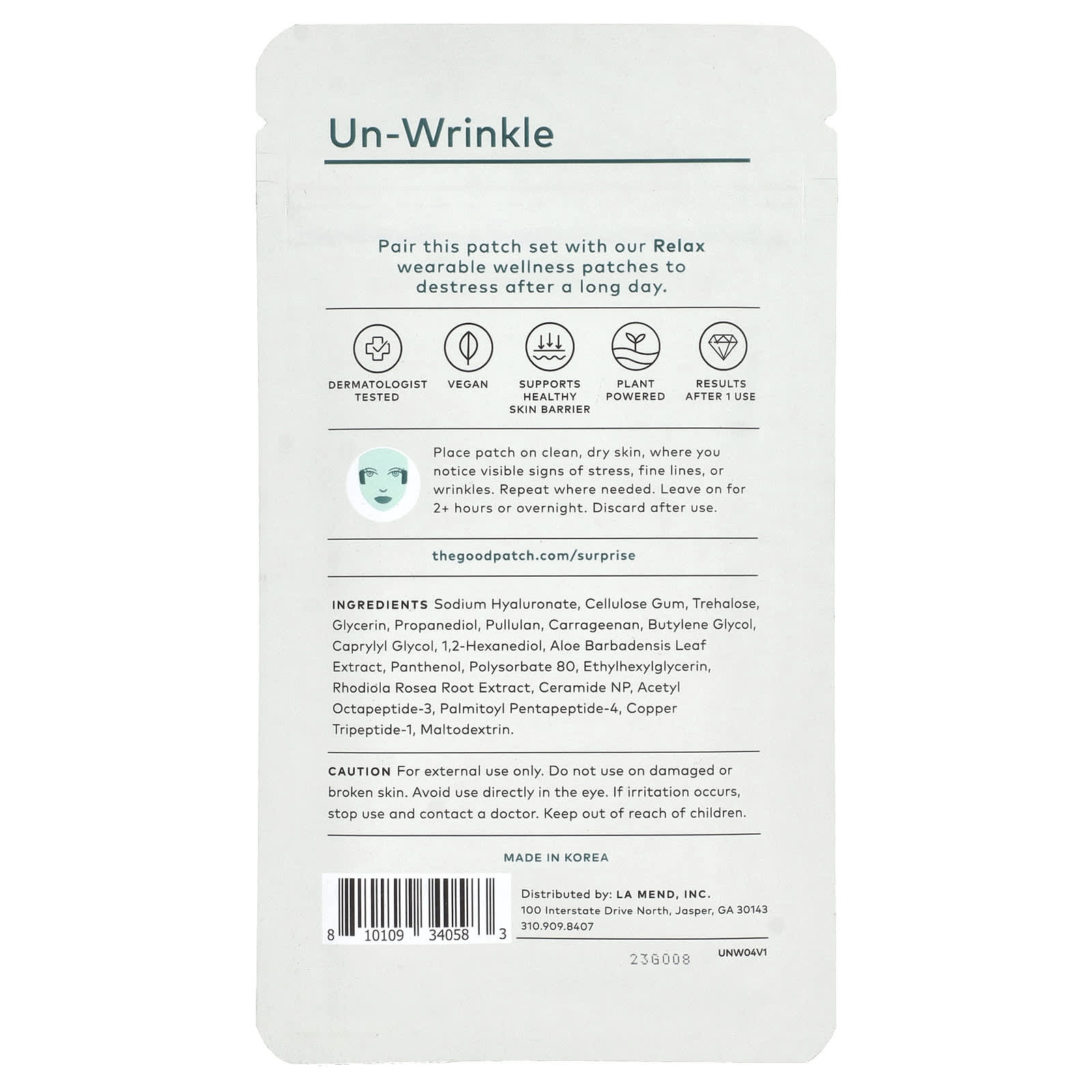 The Good Patch, Un-Wrinkle, 4 Patches - Image 2