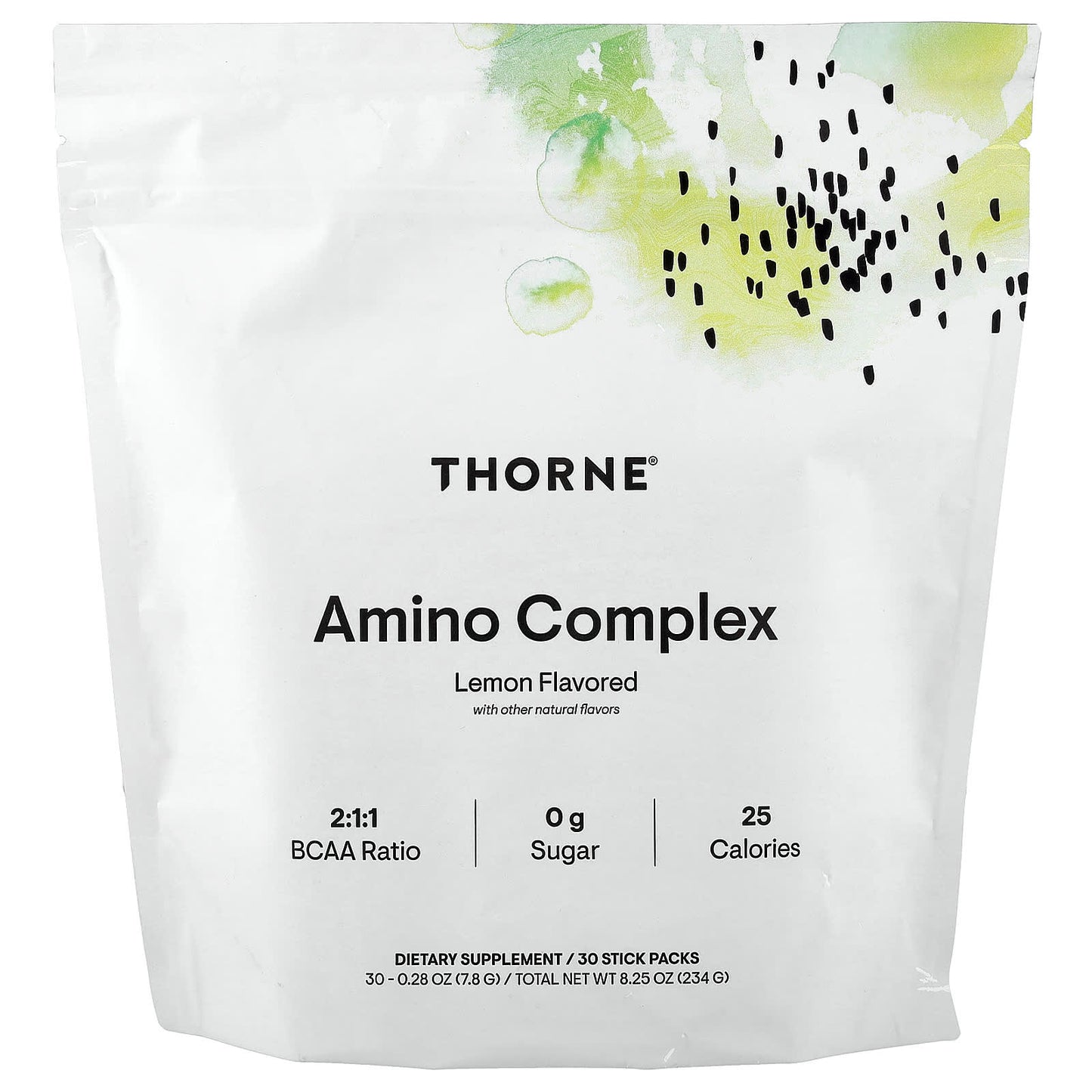Thorne, Amino Complex, Lemon , 30 Stick Packs, 0.28 oz (7.8 g) Each - Image 1