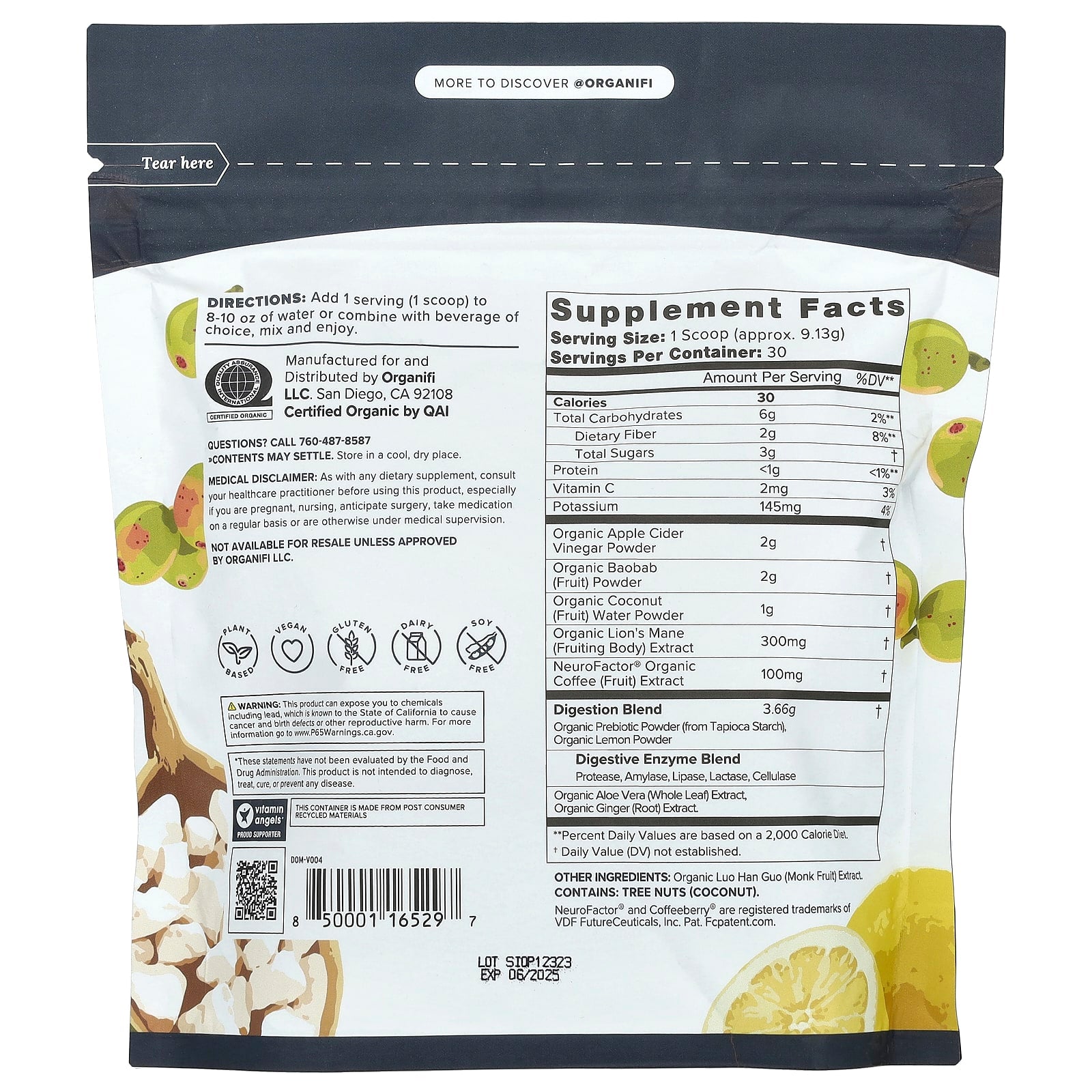 Organifi, Original Pure, 9.66 oz (274 g) - Image 2