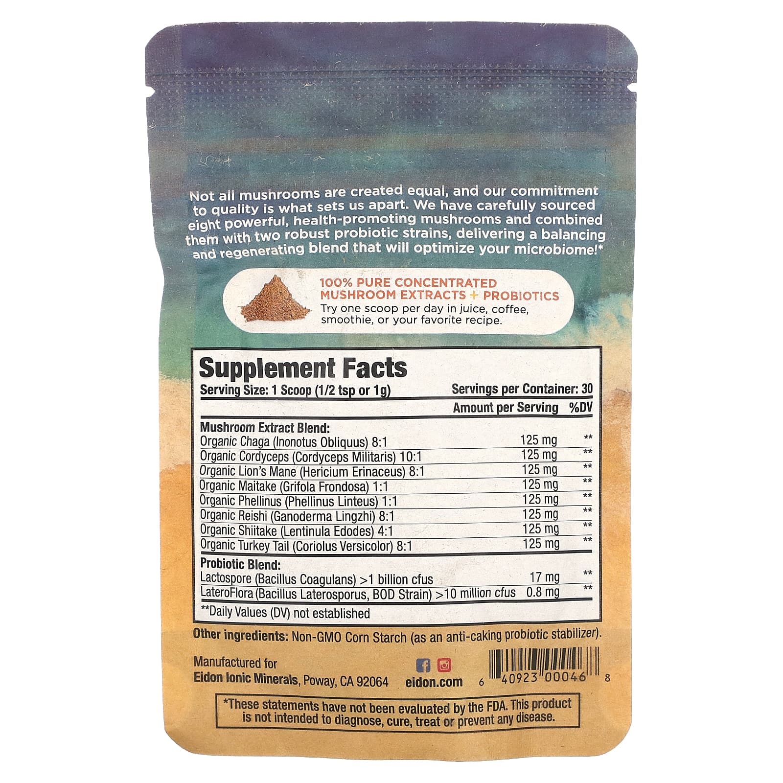 Eidon 8 Mushroom Extracts + 2 Probiotics for Optimal Gut Health - Image 2