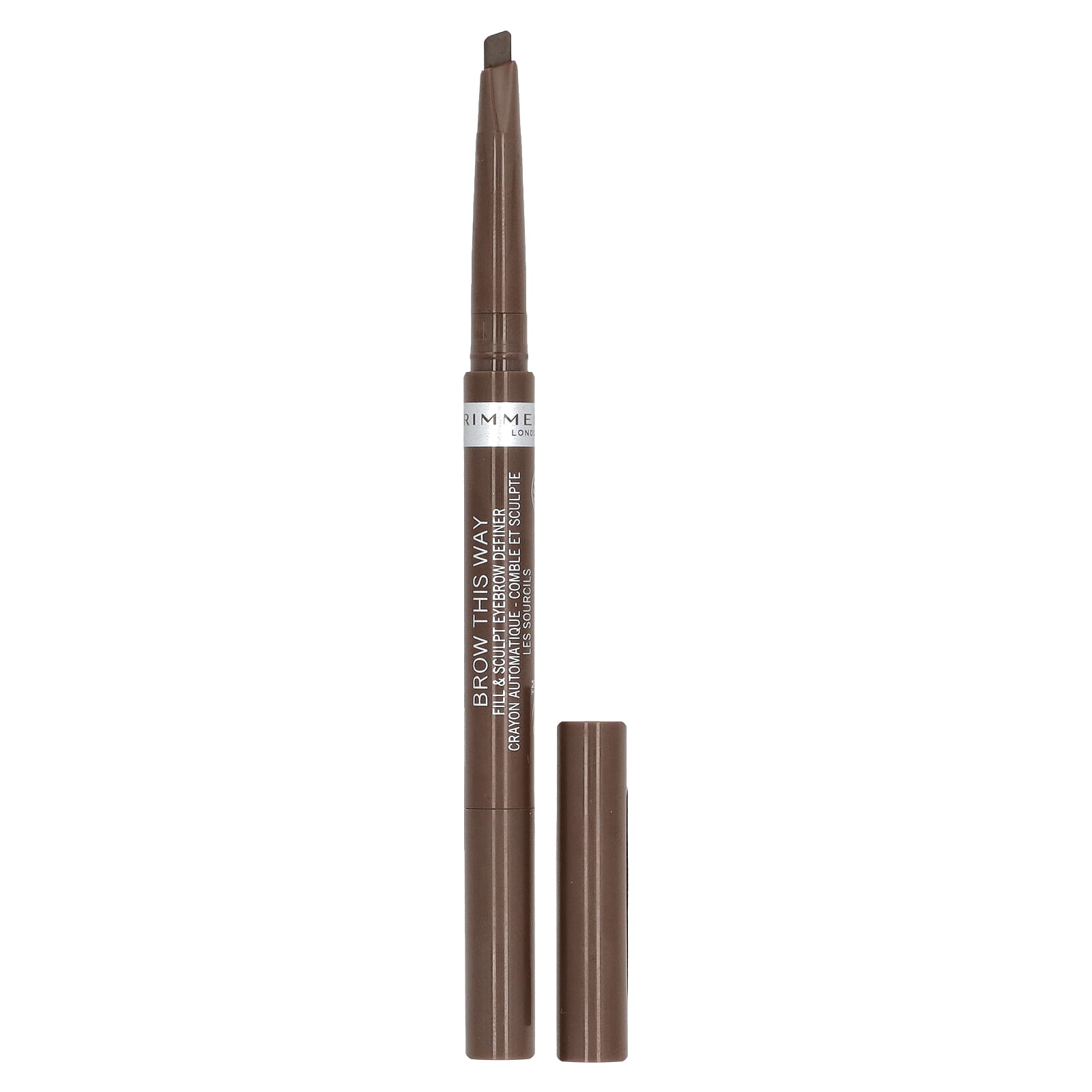 Rimmel London, Brow This Way, Fill & Sculpt Eyebrow Definer, Medium Brown, 0.008 oz (0.25 g) - Image 1