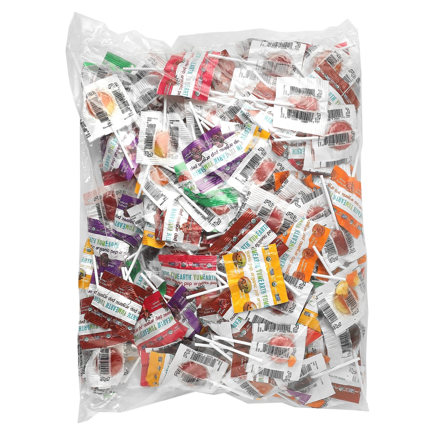 YumEarth, Organic Pops, Vitamin C, Assorted , 3.5 lbs (1,588 g) - Image 2