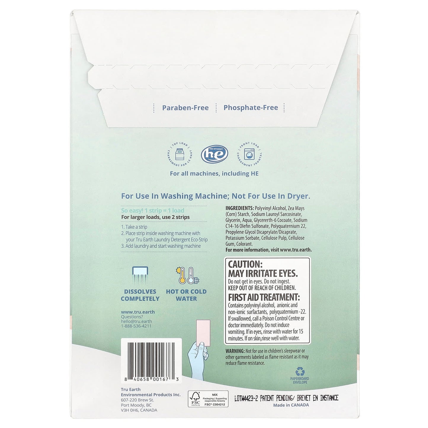 Tru Earth, Eco-Strips®, Fabric Softener+, Ultra Concentrated, Fragrance-Free, 32 Strips - Image 2