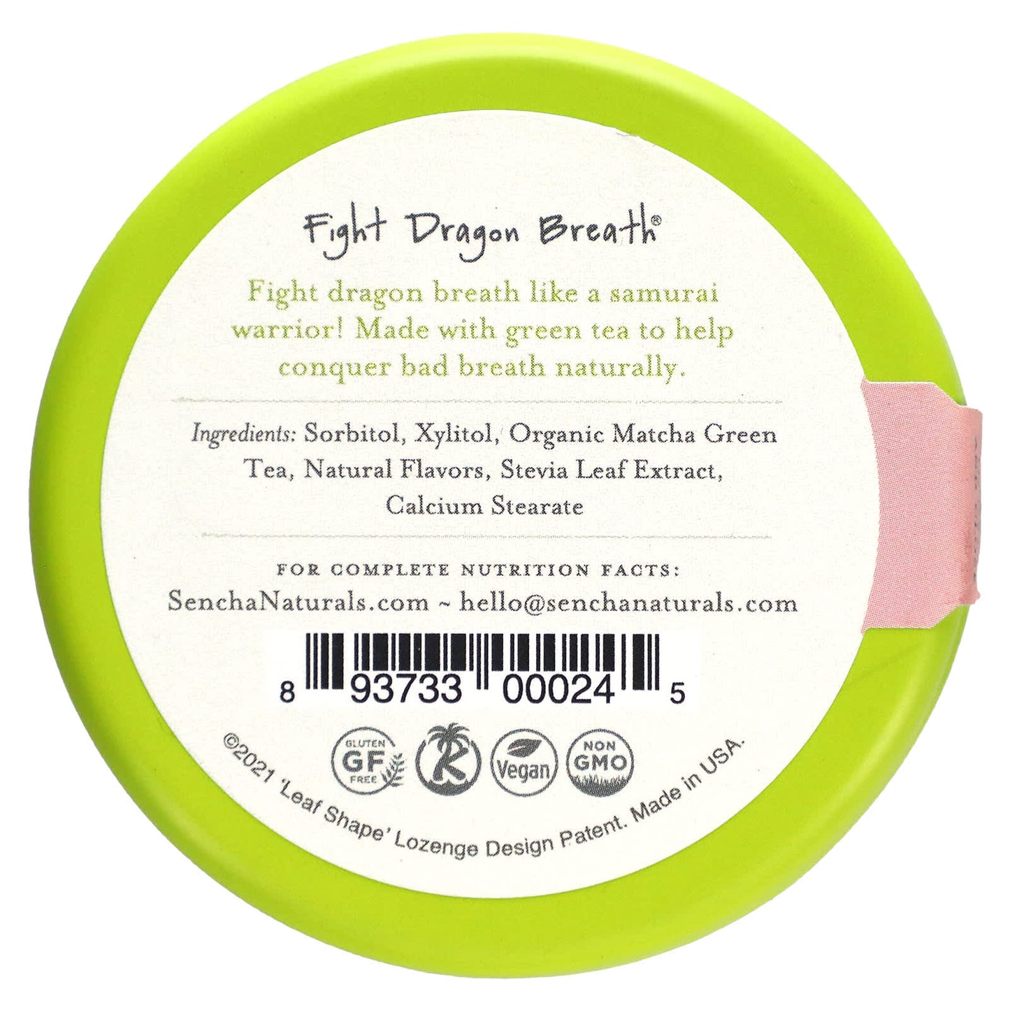 Sencha Naturals, Artisan Edition Green Tea Mints, Cherry Blossom, 1.2 oz (35 g) - Image 2