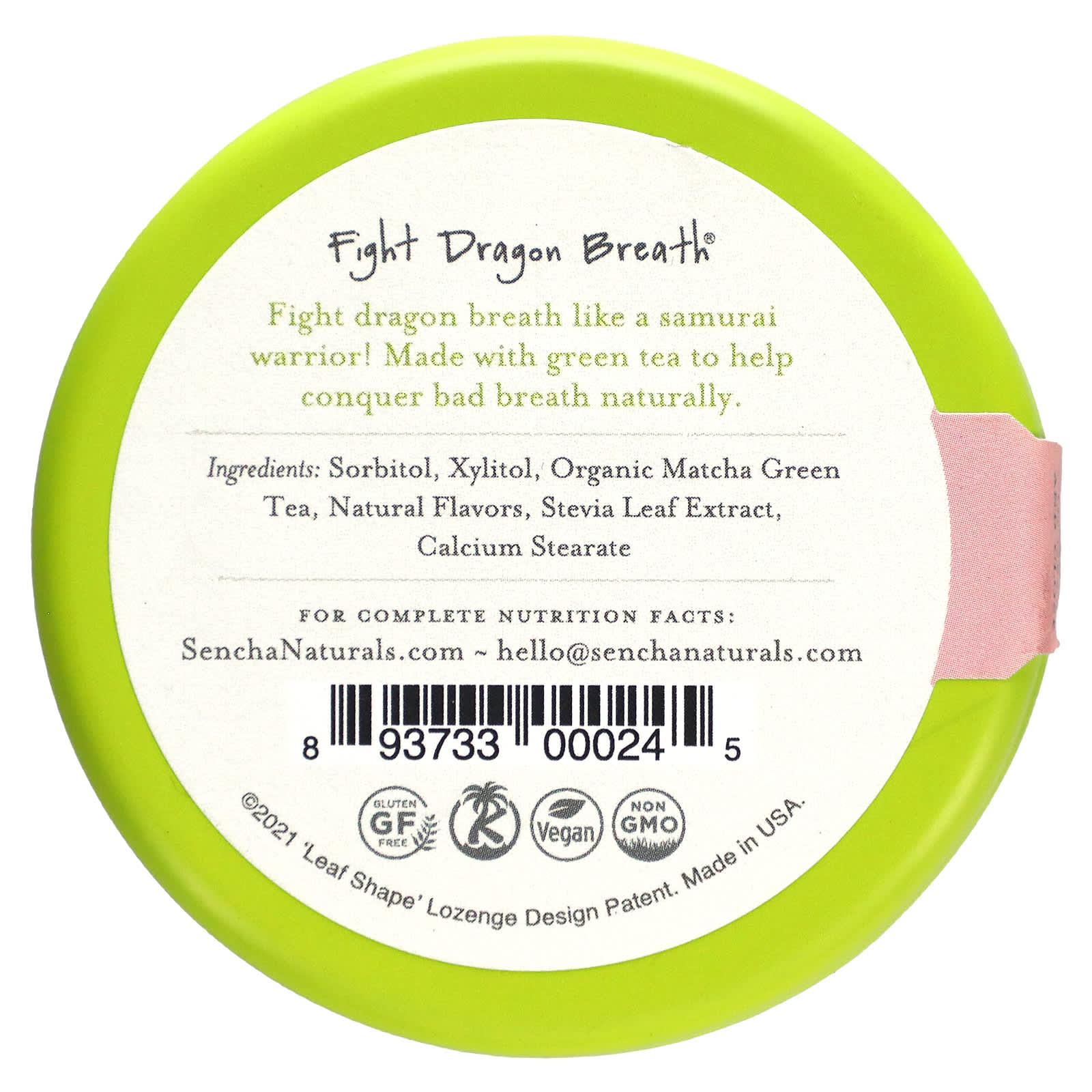 Sencha Naturals, Artisan Edition Green Tea Mints, Cherry Blossom, 1.2 oz (35 g) - Image 2