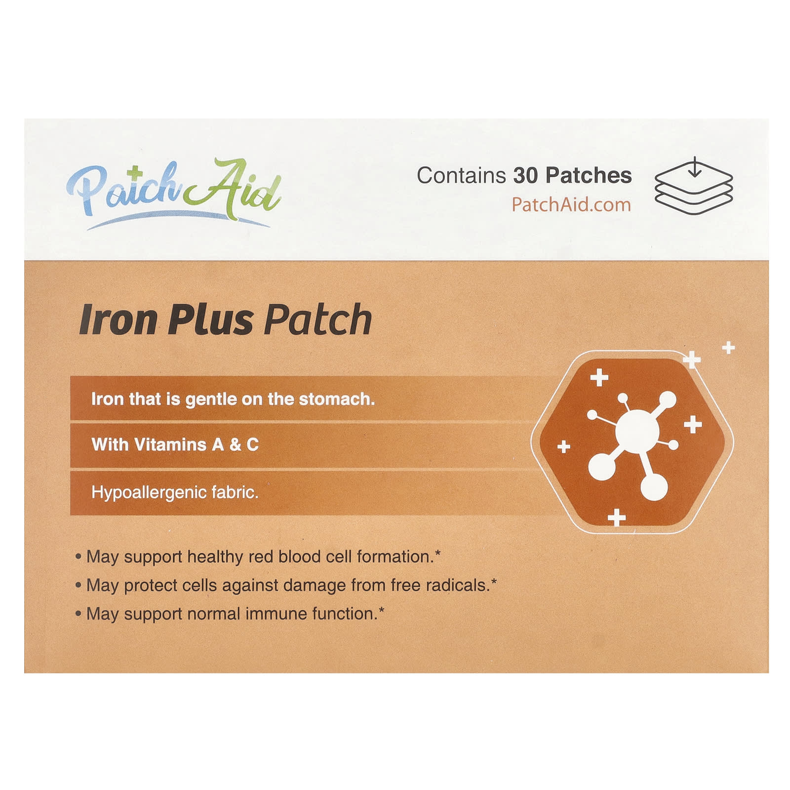 PatchAid, Iron Plus Patch , 30 Patches - Image 1