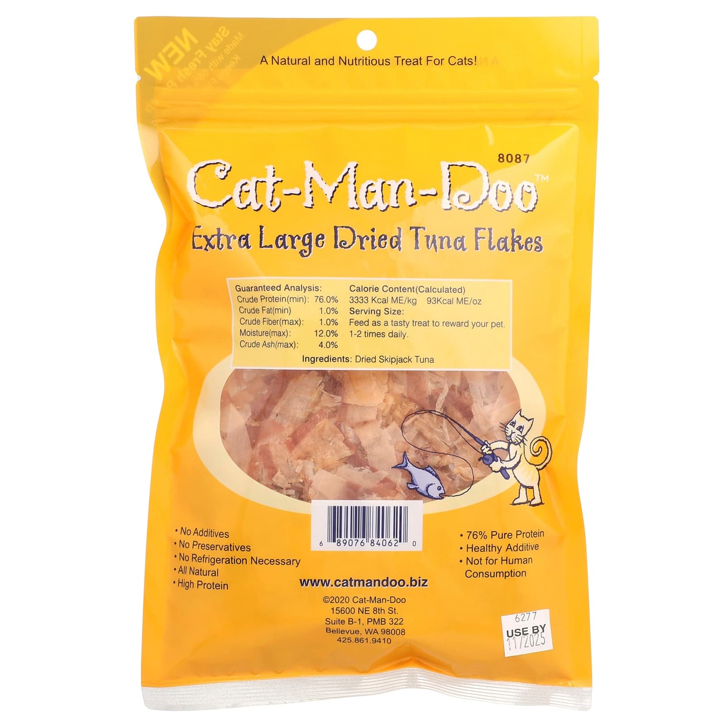 Cat-Man-Doo Dried Tuna Flakes for Cats - 1 oz (28 g) - Image 2