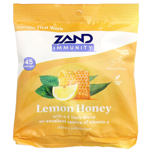 Zand, Immunity™, Lemon Honey Lozenges, 45 Lozenges - Image 1