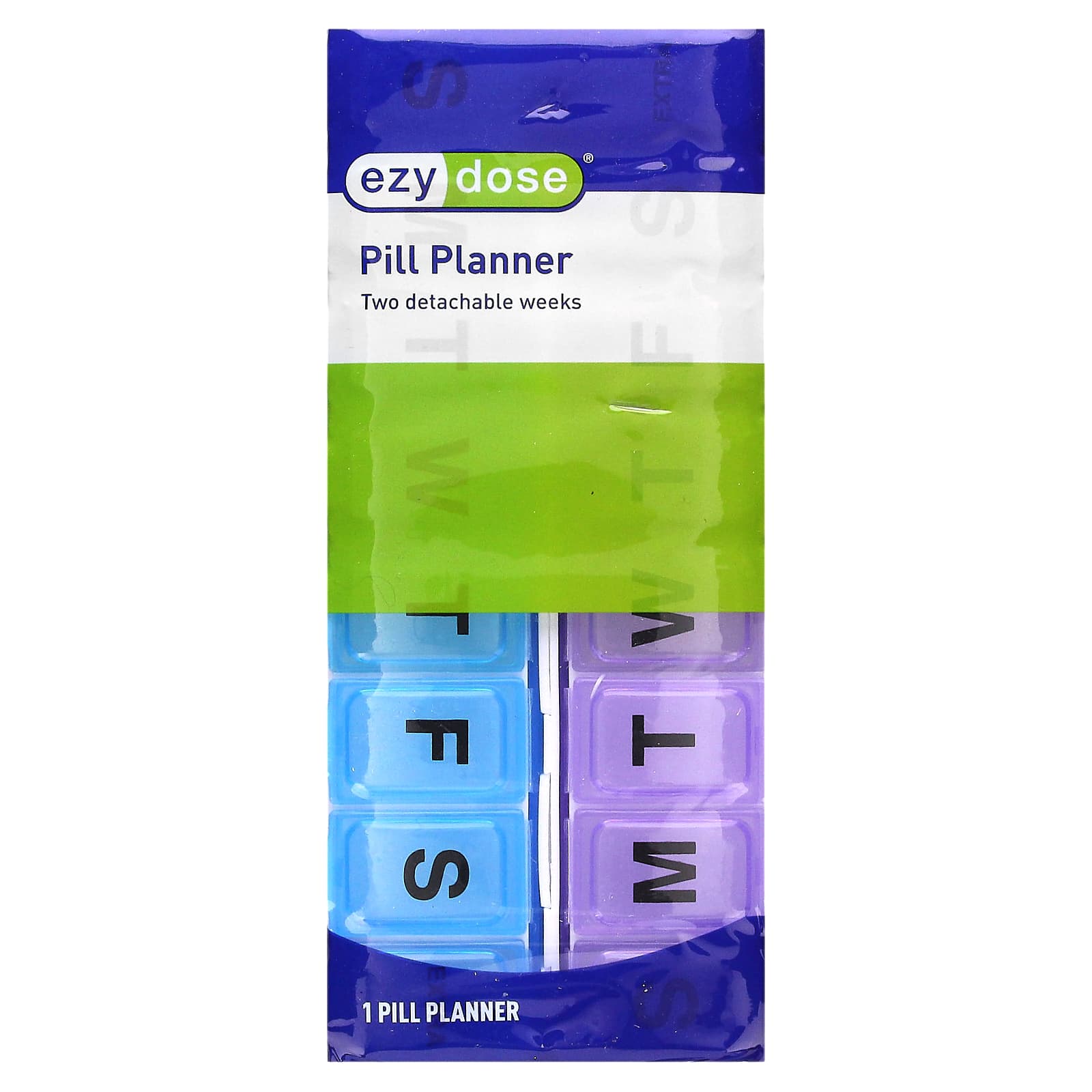 <strong>Ezy Dose 2-Week Pill Planner for Adults</strong> - Detachable and Reusable - Image 1