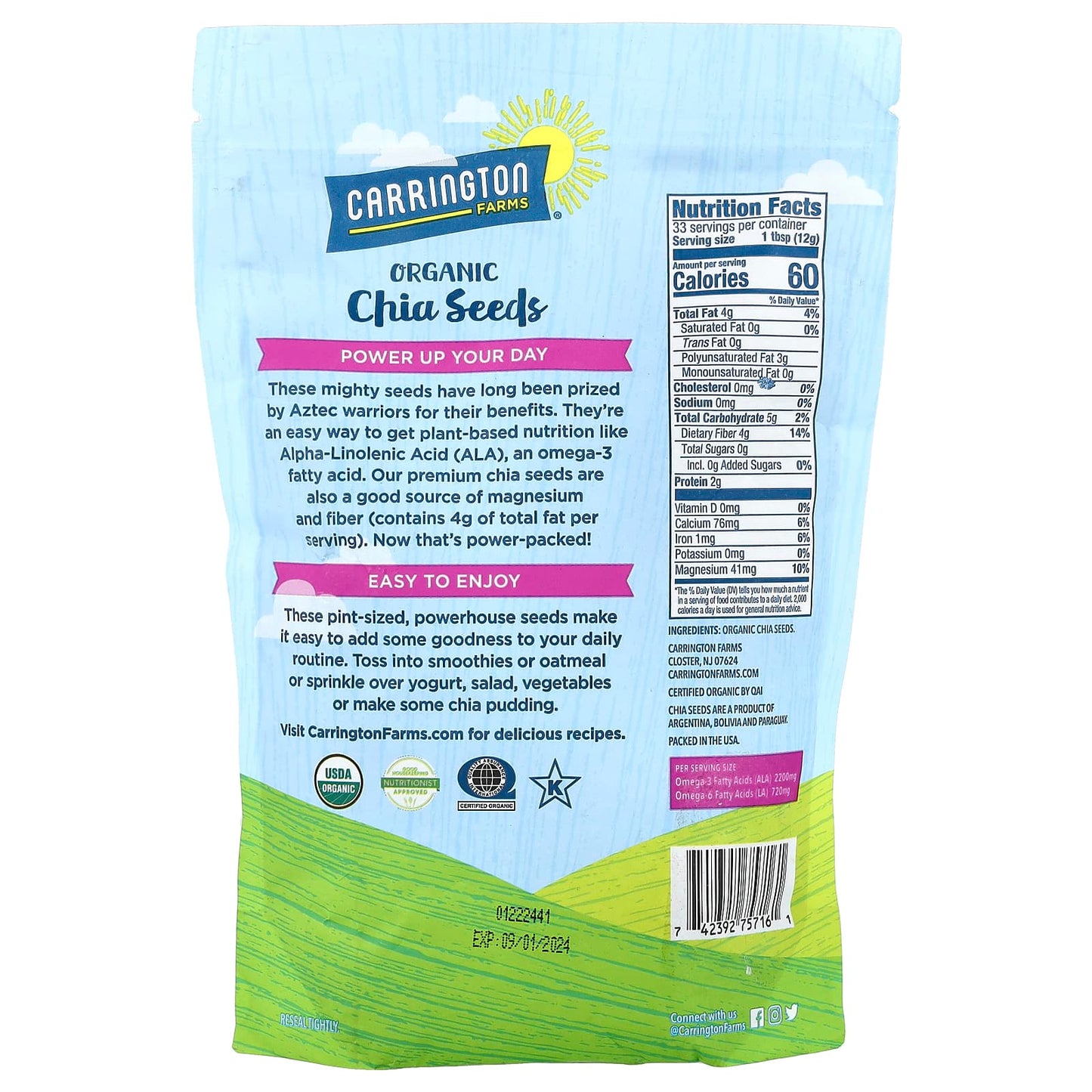 Boost Your Day with Carrington Farms Organic Chia Seeds - Image 2