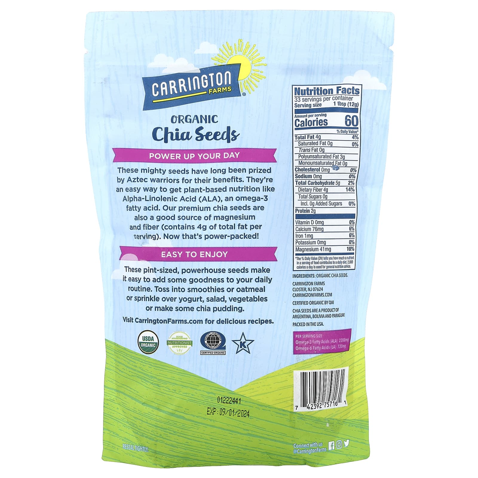 Boost Your Day with Carrington Farms Organic Chia Seeds - Image 2