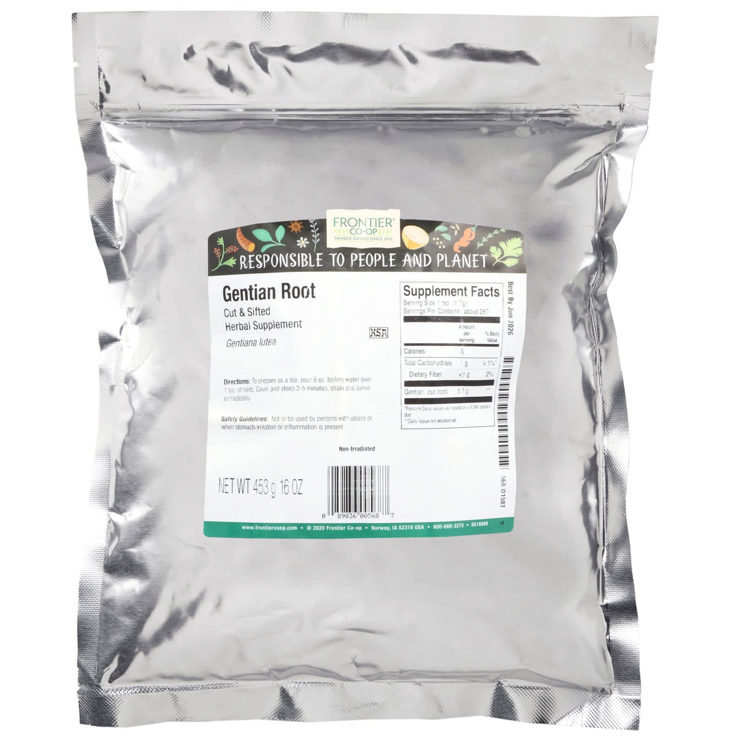 Gentian Root Powder by Frontier Co-op - 16 oz, Kosher & Non-Irradiated - Image 2