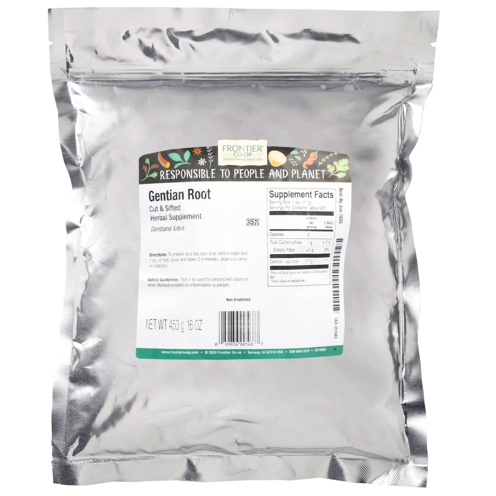 Gentian Root Powder by Frontier Co-op - 16 oz, Kosher & Non-Irradiated - Image 2