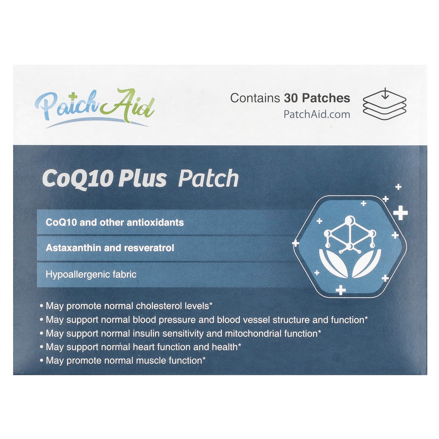 PatchAid, CoQ10 Plus Patch , 30 Patches - Image 1