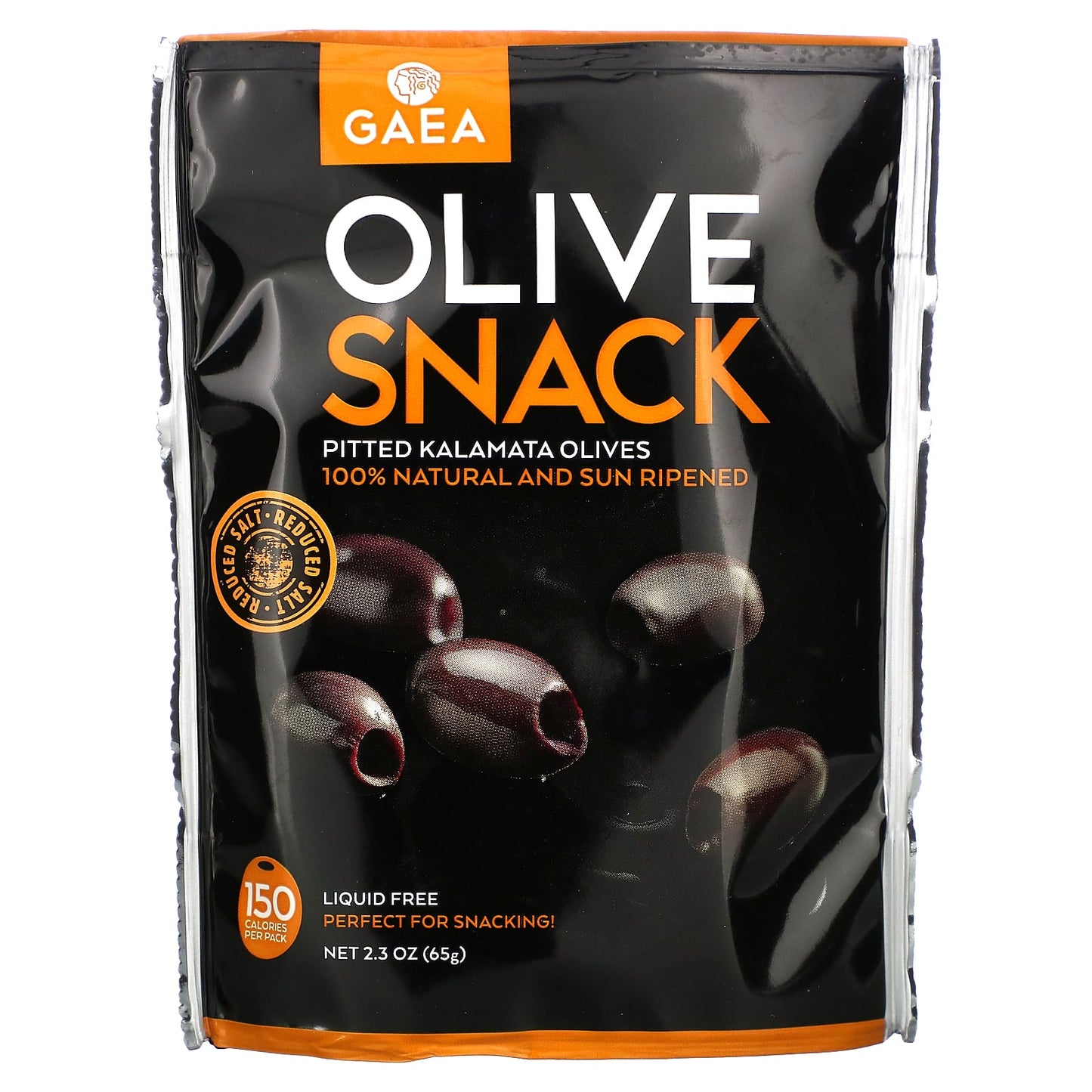 Gaea Pitted Kalamata Olives, 100% Natural, Vegan, Gluten Free - Image 1