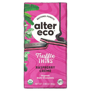 Organic Dark Chocolate Bar with Raspberry Crème Truffle Filling