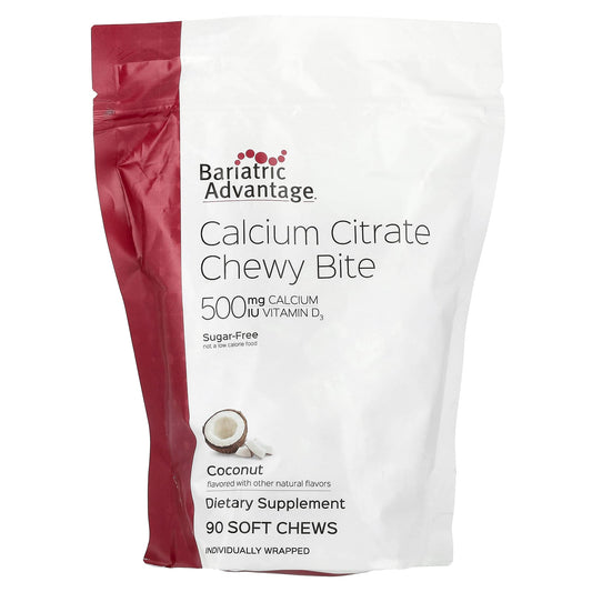 Bariatric Calcium Citrate Chewy Bites - Sugar-Free, Coconut Flavored - Image 1