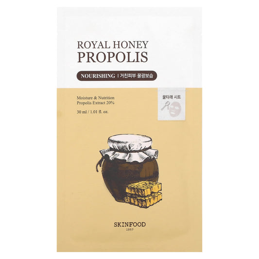 SKINFOOD, Royal Honey Propolis, Beauty Mask, 1.01 fl oz (30 ml) - Image 1