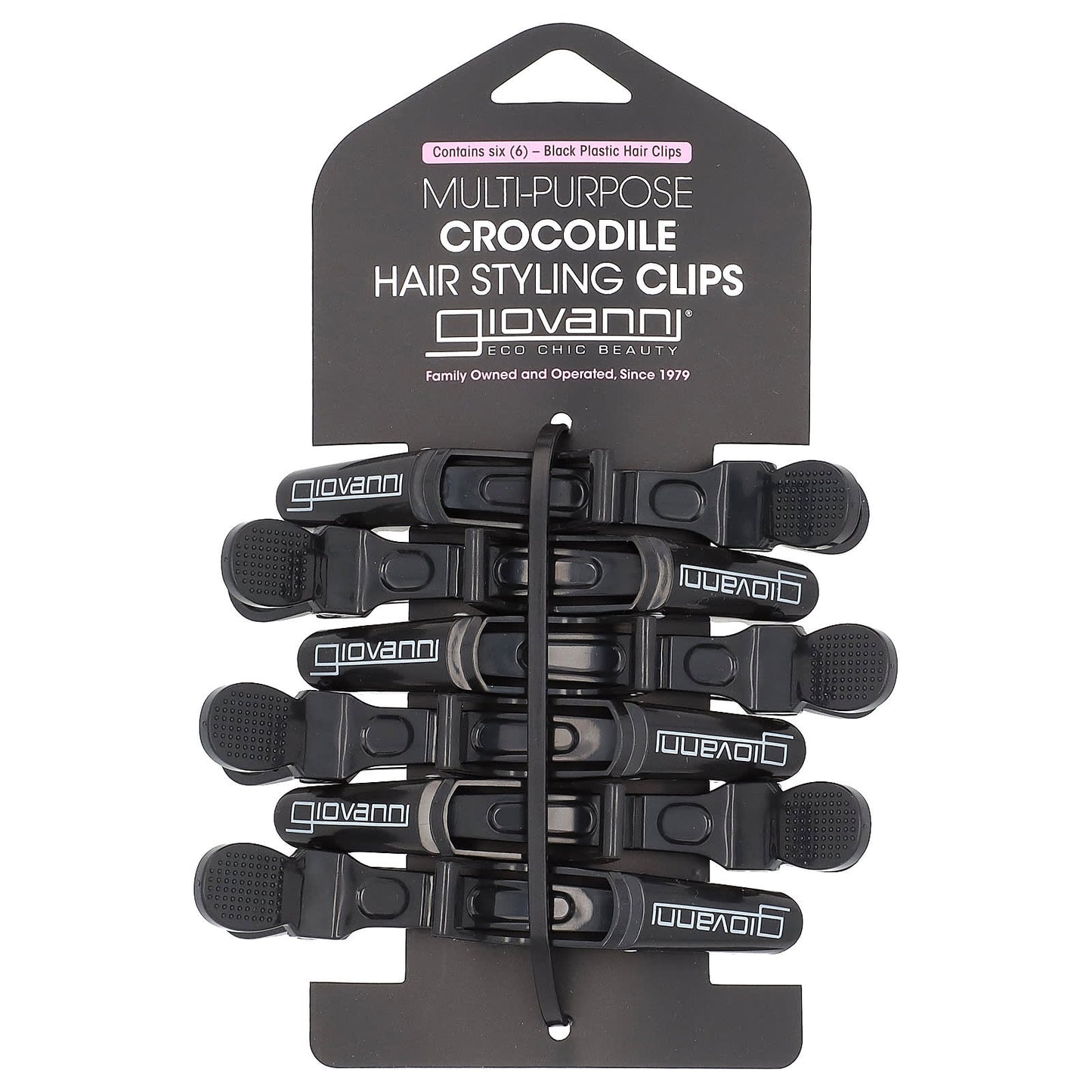 Giovanni 6-Piece Styling Clip Set for Hair Styling and Securing - Image 1