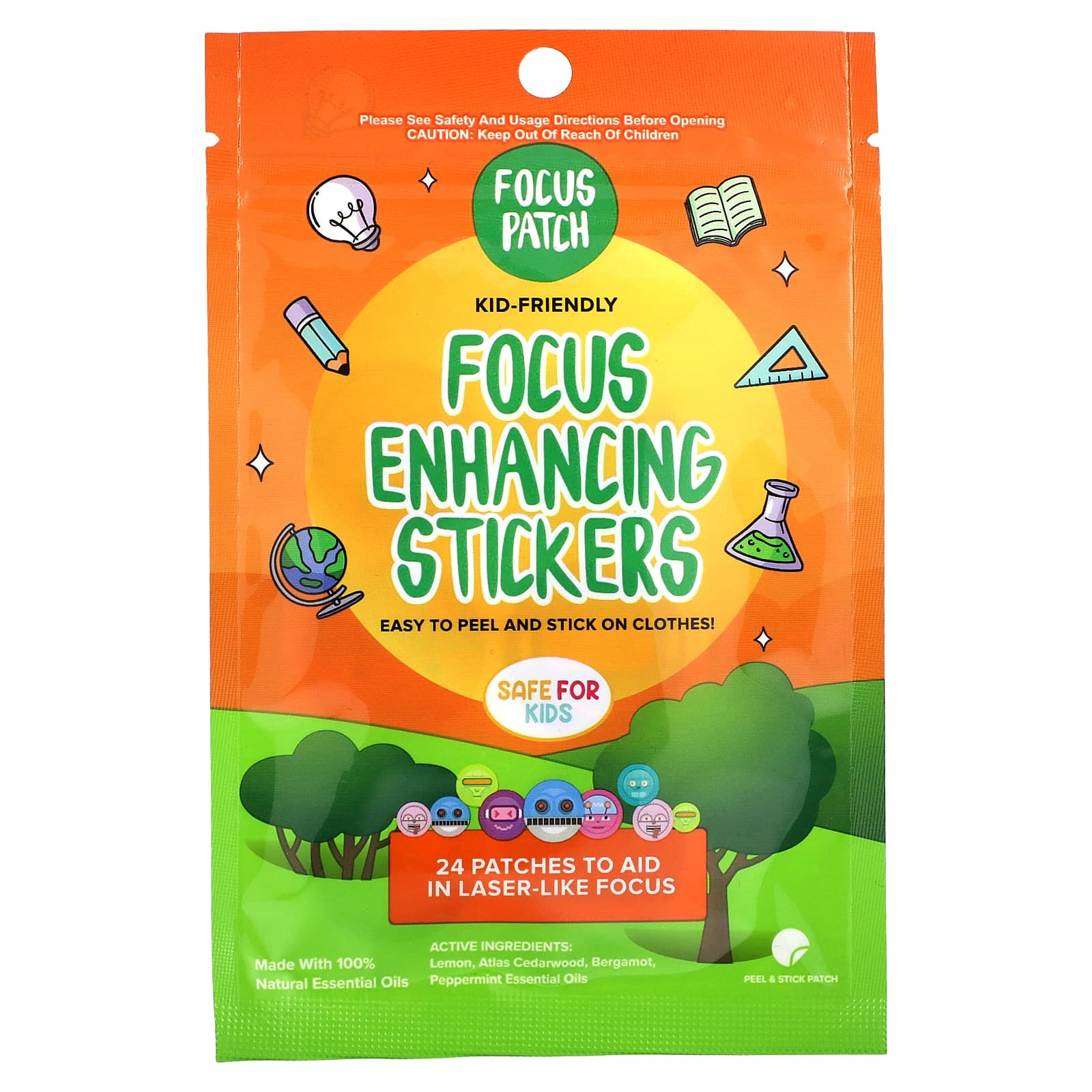 NATPAT, Focus Patch, Focus Enhancing Stickers, 24 Patches - Image 1